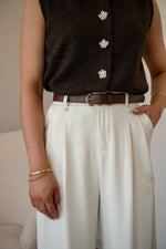Carina Pants - Ecru 
LA V STORE