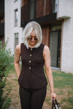 Sienna Top - Brown
LA V STORE