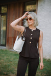 Sienna Top - Brown
LA V STORE