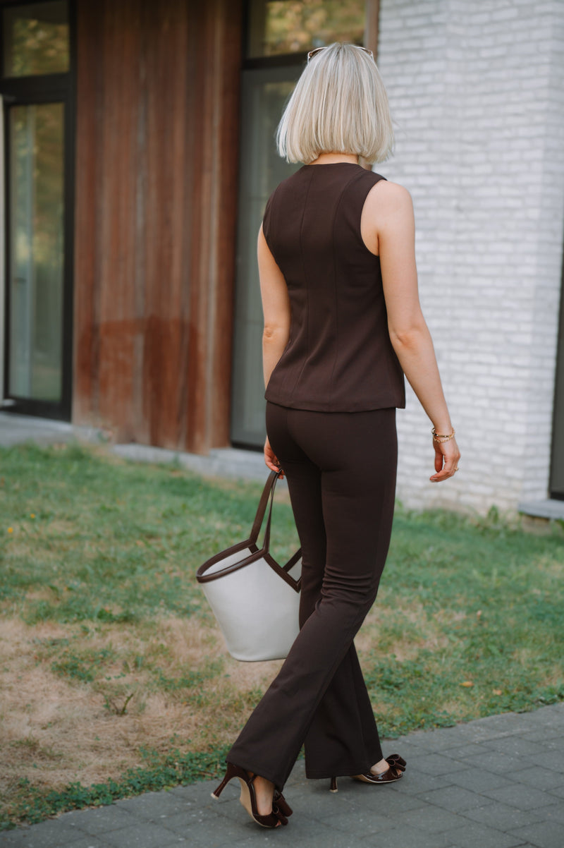 Sienna Top - Brown
LA V STORE