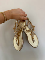 Lucy Sandals - Gold - LA V STORE 