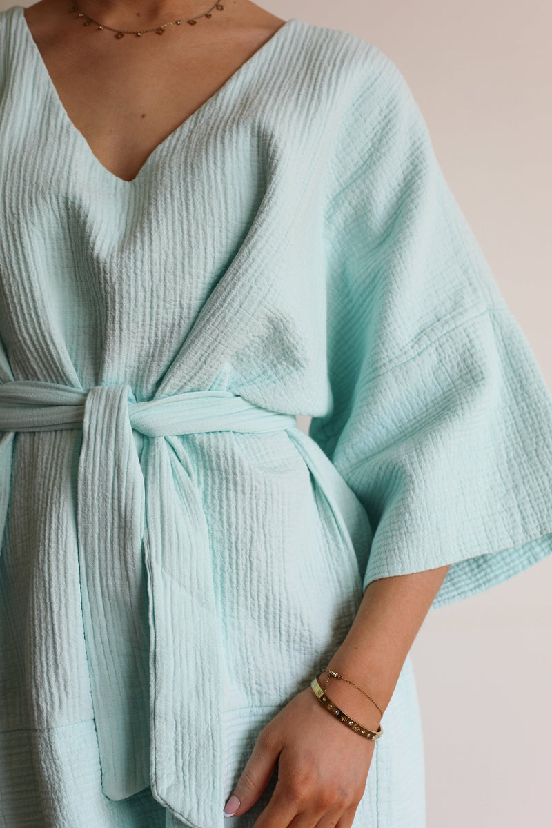 Maya Dress - Ocean Blue 
LA V STORE