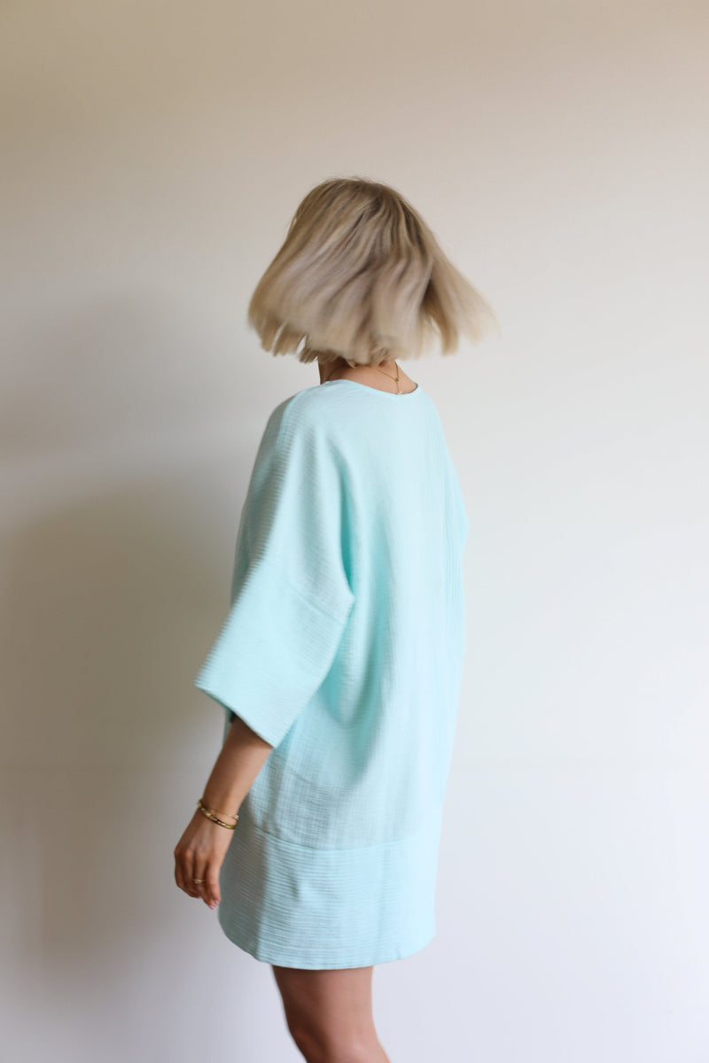 Maya Dress - Ocean Blue 
LA V STORE