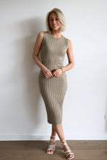 Hedda Knit Dress - Kaki
LA V STORE