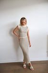 Beatrice Knit Skirt - Beige
LA V STORE