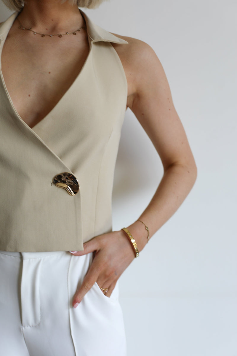 Zara Top - Beige
LA V STORE