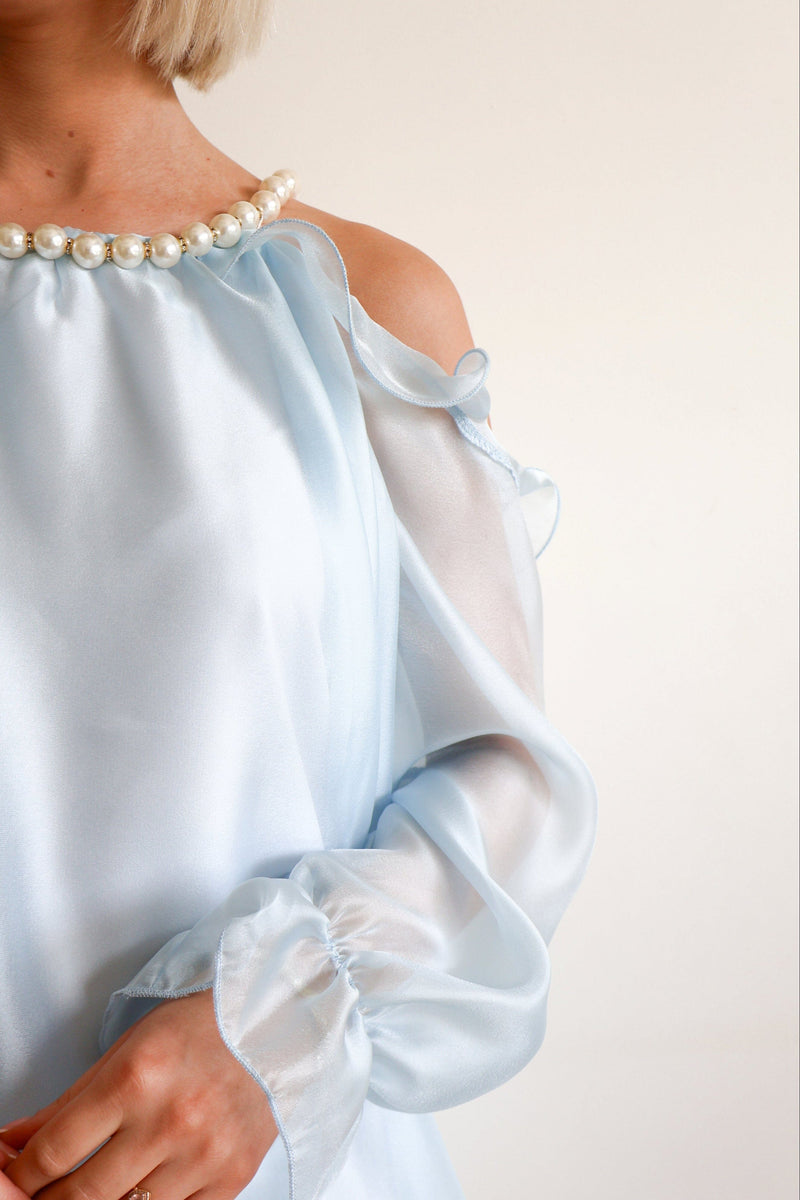 Pearl Dress - Blue 
LA V STORE