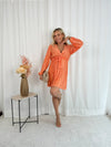 Ellie Sparkle Dress - Orange