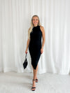 Julia Split Dress - Black Dress 