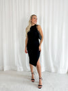Julia Split Dress - Black Dress 