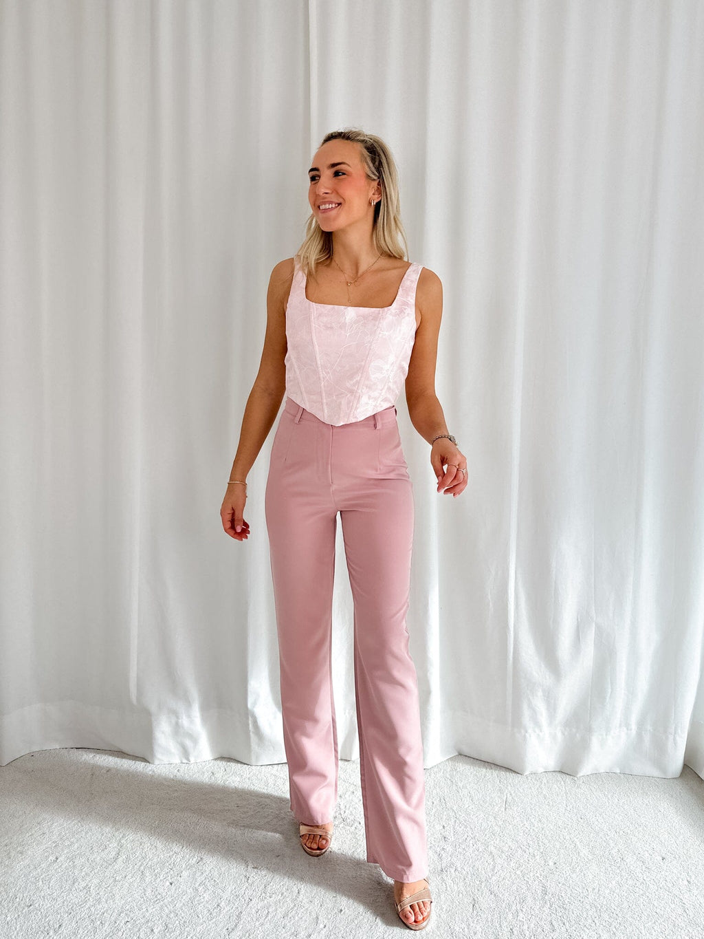 Lotte Trousers - Soft Pink Trousers 
